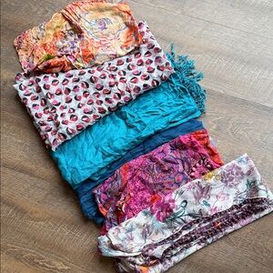 Bundle of Colorful Scarves